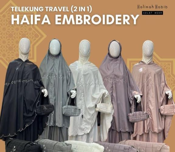 Mukena travel bordir
